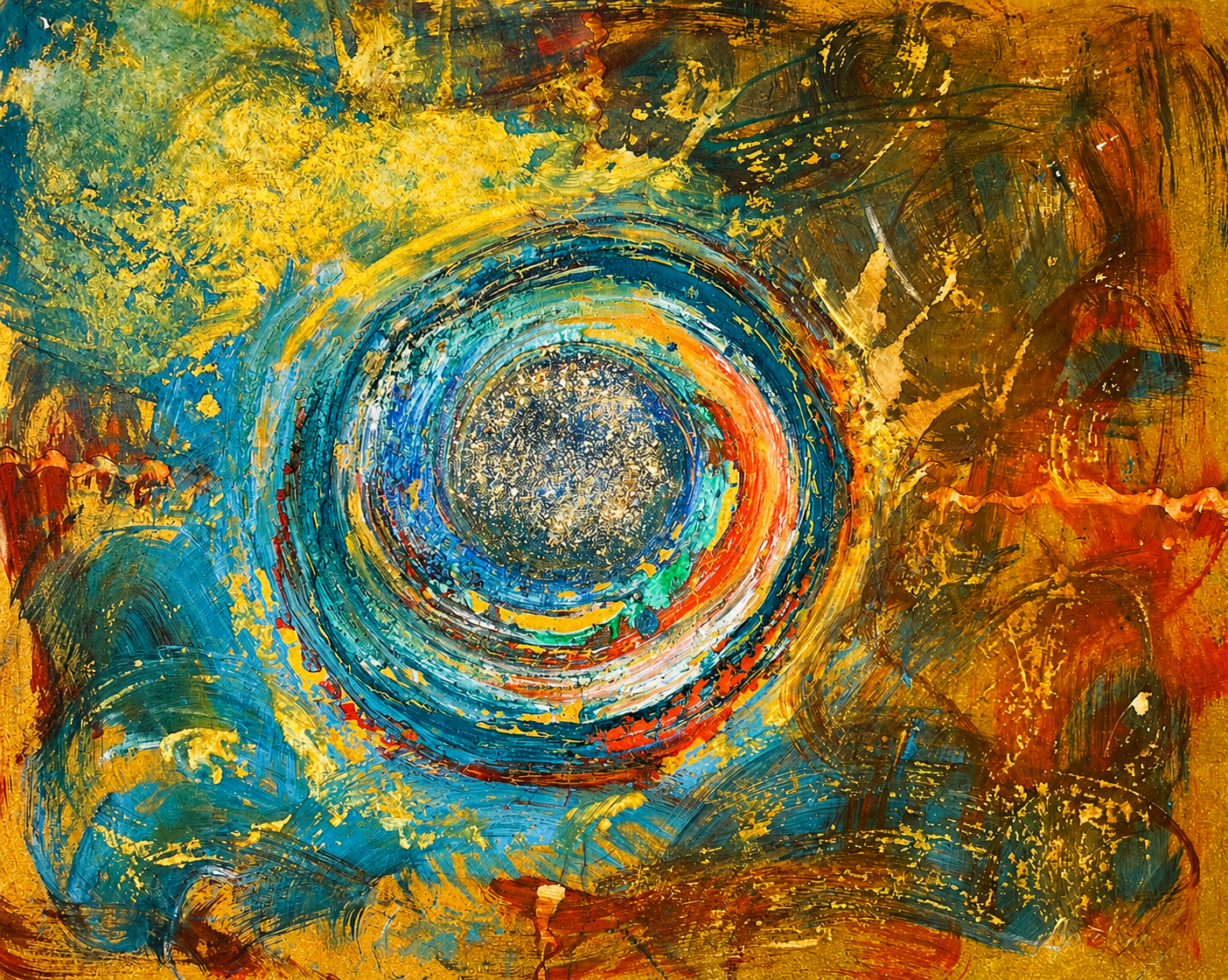 Golden Portal, artwork by Aurelina